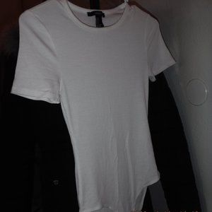 White Forever21 Bodysuit